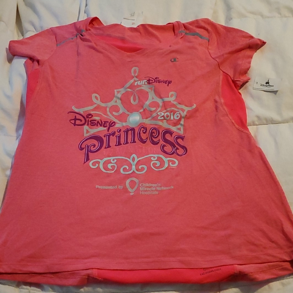 Run Disney 2016 Princess Half Marathon Pink Large